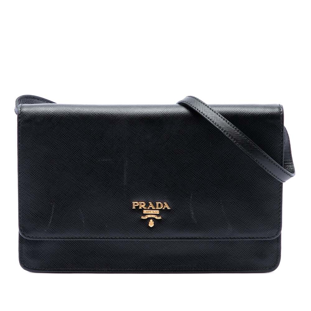 Prada Wallet Crossbody Saffiano Leather #376460P74B
